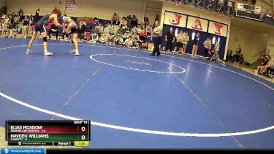 138 lbs Semis & Wb (16 Team) - Elias McAdow, Rensselaer Central vs Hayden Williams, Garrett