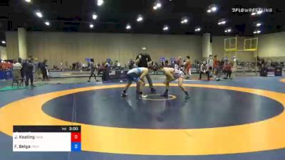 70 kg Prelims - Jake Keating, Cavalier Wrestling Club vs Felix Belga, Pennsylvania RTC