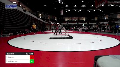 100 lbs Quarterfinal - Trinitee Hobbs, Coppell High School Girls vs Taylor Fox, McAlester High School Girls