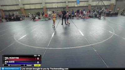 78 lbs Champ. Round 2 - Teil McIntyre, AK vs Rye Davis, AR