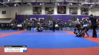 Malachi Edmond vs Lucas Dos Santos Pinheiro 2019 Pan IBJJF Jiu-Jitsu No-Gi Championship