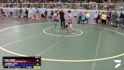 130 lbs X Bracket - Dax Jones, Chugach Eagles Wrestling Club vs Corbin Lutz, Mat-Su Matmen