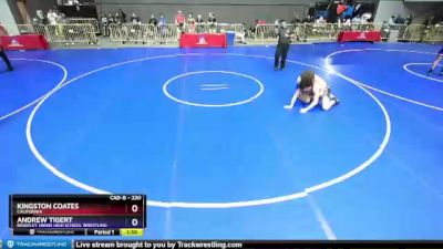 220 lbs Champ. Round 2 - Kingston Coates, California vs Andrew Tigert, Brawley Union High School Wrestling