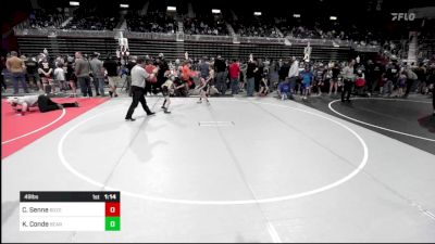 49 lbs Rr Rnd 1 - Cohen Senne, Bozeman WC vs Kash Conde, Bear Cave WC