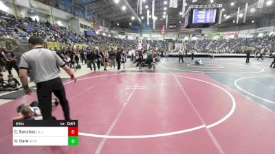 81 lbs Consi Of 8 #1 - Christopher Sanchez, La Junta Tigers vs Ronan Dare, Severance WC