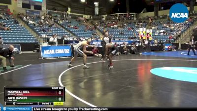 157 lbs Quarterfinal - Maxwell Kiel, Belmont Abbey vs Jack Haskin, Lake Erie