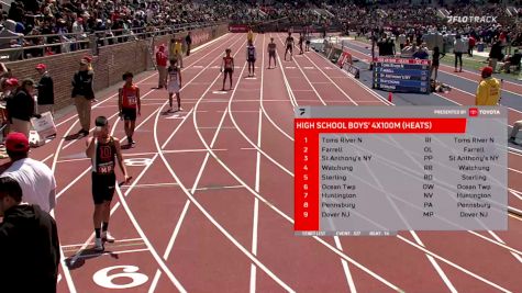 High School Boys' 4x100m Relay, Prelims 40