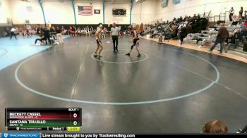 120 lbs Round 1 (10 Team) - Santana Trujillo, South vs Beckett Cassel, Burns/Pine Bluffs