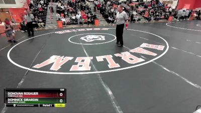 138 lbs Cons. Round 4 - Donovan Rosauer, YORKVILLE (HS) vs Dominick Girardin, BELVIDERE (COOP)