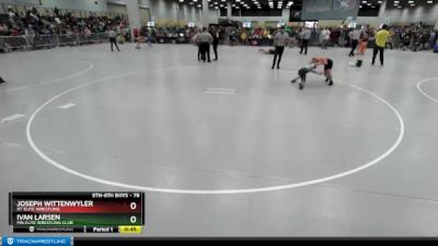 78 lbs Cons. Round 5 - Ivan Larsen, MN Elite Wrestling Club vs Joseph Wittenwyler, RT Elite Wrestling