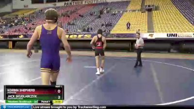 133 lbs Cons. Round 2 - Korbin Shepherd, Missouri vs Jack Skudlarczyk, Northern Iowa