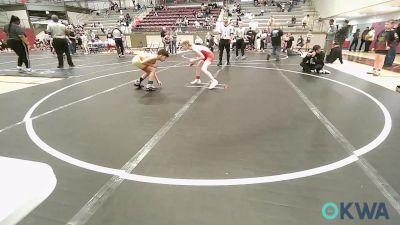 70 lbs Consolation - Zachariah Felts, Fort Gibson Youth Wrestling vs Brayden Otero, Team Tulsa Wrestling Club