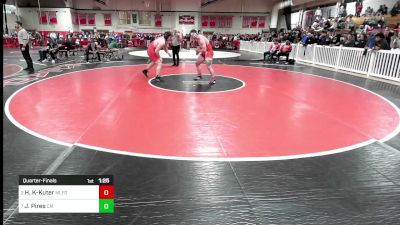 285 lbs Quarterfinal - Hampton Kaye-Kuter, Milford vs Joao Pedro Pires, Catholic Memorial