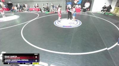 215 lbs Cons. Semi - Isaac Garcia, Newark Wrestling Club vs Andre Sandoval Espana, Red Wave Wrestling