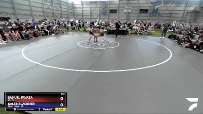 113 lbs Round 1 (16 Team) - Samuel Favaza, LA vs Kaleb Blackner, Team Utah