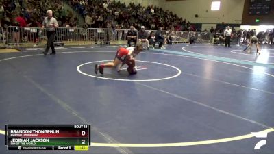 113 lbs Champ. Round 1 - Brandon Thongphun, Martin Luther King vs Jedidiah Jackson, Rim Of The World