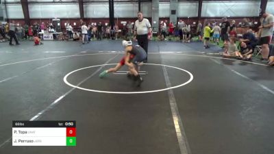 66 lbs Quarterfinal - Parker Topa, Unattached vs Jaxon Perruso, Jersey 74