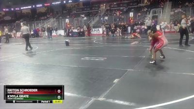 65 lbs 2nd Place Match - K`Myla Grate, Team Colorado vs Payton Schroeder, Team Colorado