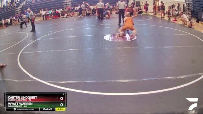 155 lbs Round 1 (6 Team) - Wyatt Warren, Ohio Hazards vs Carter Lindquist, Carolina Reapers