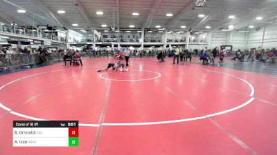 88 lbs Consi Of 16 #1 - Brandon Grimaldi, Cbc Wc vs Alex Izzo, None