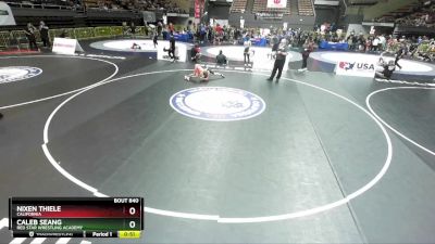 84 lbs Cons. Semi - Nixen Thiele, California vs Caleb Seang, Red Star Wrestling Academy