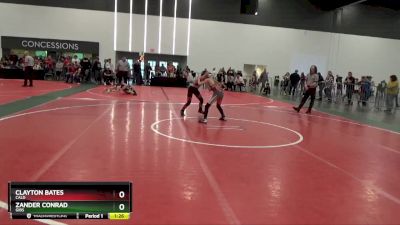 85 lbs Semifinal - Zander Conrad, GIBS vs Clayton Bates, CALD