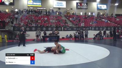 65 kg Cons 64 #2 - Jordan Schmidt, Big Game Wrestling Club vs Nick Meza, Valiant Wrestling Club