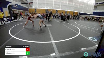 110 lbs Quarterfinal - Carli Sisco, Redskins Wrestling Club vs Taylor Covel, Harrah Little League Wrestling