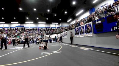 43 lbs Round Of 32 - Boomer Clinkenbeard, Comanche Takedown Club vs Marcellous Allen, ARDMORE TAKEDOWN CLUB