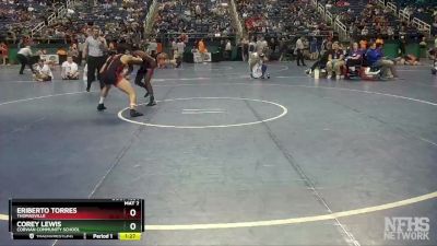 1A 160 lbs Quarterfinal - Eriberto Torres, Thomasville vs Corey Lewis, Corvian Community School