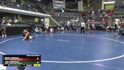 105 lbs 3rd Place Match - Jon Gonzalez, Sebolt Wrestling Academy vs Isaac Wignall, Sebolt Wrestling Academy