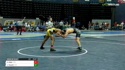 157 lbs Consi of 16 #1 - Angel Najar, Appalachian State vs John Vaughn, Cleveland State