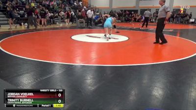 135 lbs Cons. Round 2 - Trinity Burnell, Cedar Rapids Jefferson vs Jordan Voelkel, Benton Community