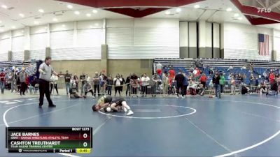 78 lbs Cons. Round 5 - Jace Barnes, SWAT - Savage Wrestling Athletic Team vs Cashton Treuthardt, Team Nazar Training Center