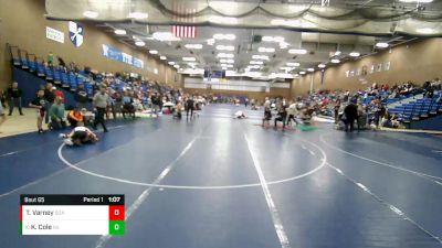 82 lbs Cons. Semi - Kaden Cole, Westlake vs Tj Varney, Sons Of Atlas