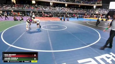 5A 113 lbs Quarterfinal - Max Brandt, Cedar Park vs Xavier Rodela, Burleson Centennial