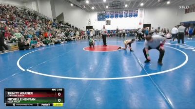 100 lbs 1st Place Match - Michelle Henman, Kelly Walsh vs Trinity Warner, Cheyenne South