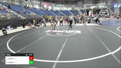 69 lbs Quarterfinal - Jace Lopez, NM Gold vs Atlas Urban, Black Fox Wr Acd