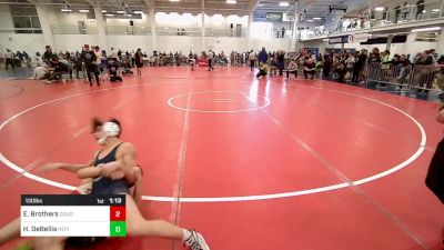 130 lbs Final - Evan Brothers, Doughboys WC vs Hunter DeBellis, Refinery WC