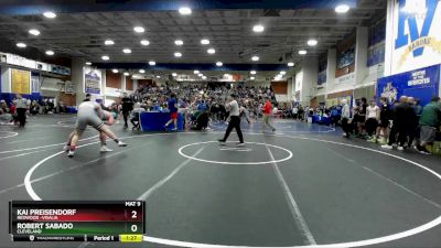 215 lbs Champ. Round 2 - Kai Preisendorf, Redwood -Visalia vs Robert Sabado, Cleveland