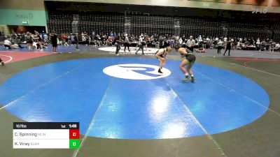 157 lbs Round Of 32 - Charlie Spinning, West Linn vs Kaleb Viray, Slam Academy