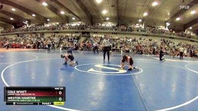 80 lbs Quarterfinal - Cole Wyatt, Lamar Tiger Wrestling-AA vs Weston Handtke, Camdenton Wrestling Club-AA