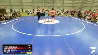 285 lbs Placement Matches (8 Team) - Mark Effendian, Pennsylvania Blue vs Edward German, Ohio Scarlet