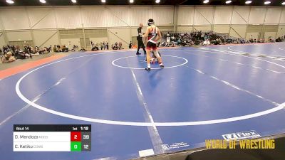 96 lbs Rr Rnd 5 - Dominic Mendoza, Northern Colorado 12U vs Christian Ketiku, COWBOYS 12U