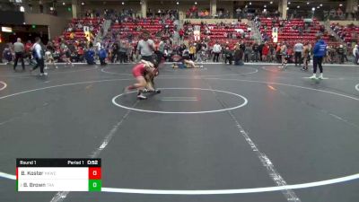 80 lbs Round 1 - Barrett Brown, Trailhands vs Blake Koster, Hoxie Kids Wrestling Club