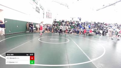 175 lbs Semifinal - Conlan Simard, Berlin vs Tyler Quinn, Portland/Cromwell