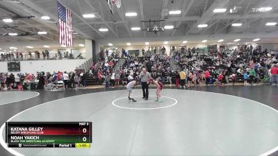 75 lbs Champ. Round 1 - Noah Yakich, Black Fox Wrestling Academy vs Katana Gilley, Beloit Wrestling Club