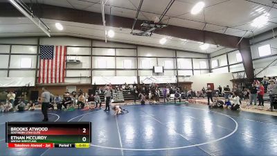 43 lbs Cons. Round 2 - Ethan McCurdy, Uintah Wrestling vs Brooks Atwood, Southern Utah Elite