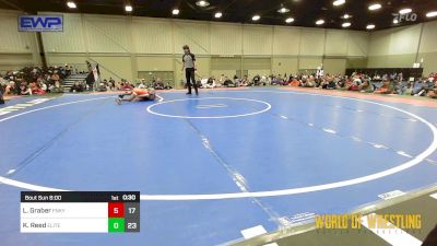 70 lbs Semifinal - Lincoln Graber, Funky Singlets vs Kingston Reed, Oklahoma Elite 9U