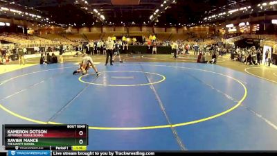 90 lbs Quarterfinal - Kameron Dotson, Jefferson Middle School vs Xavier Mance, The Lovett School